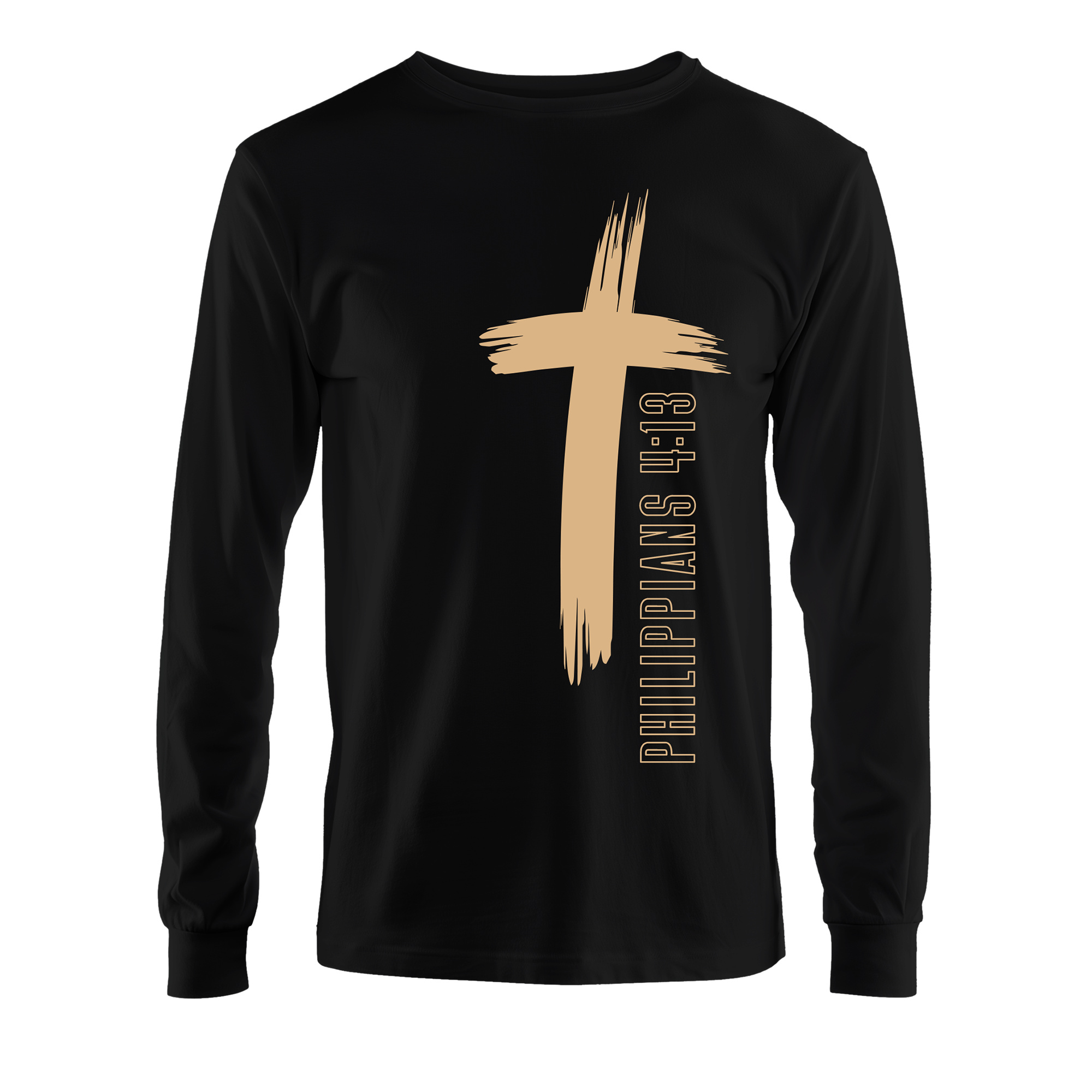 Philippians 4:13 Inspirational Long Sleeve Shirt