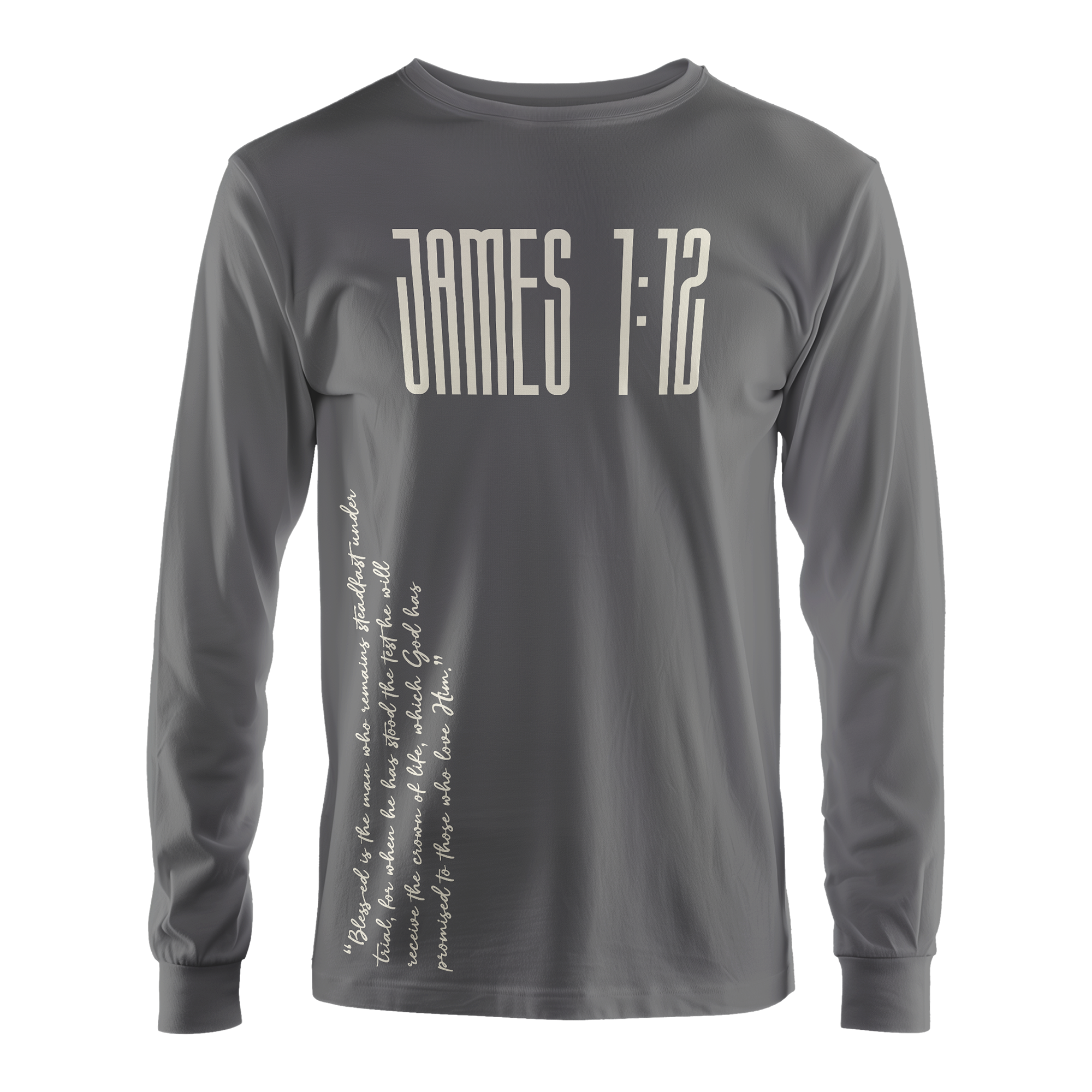 James 1:12 Inspirational Long Sleeve Shirt