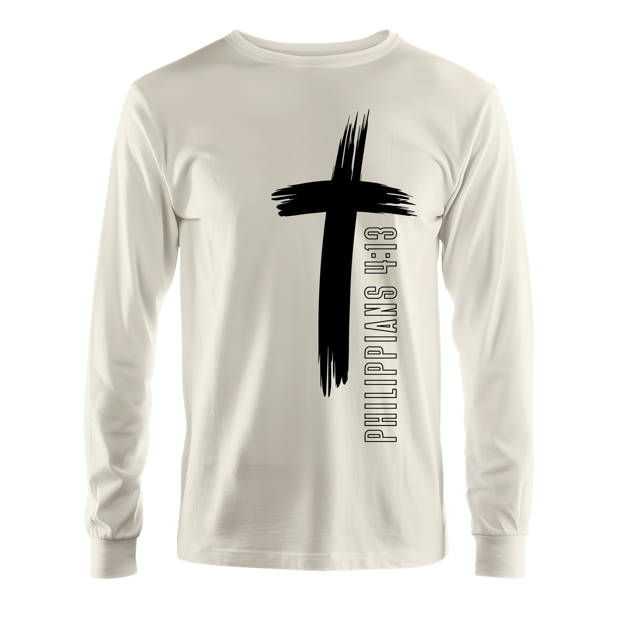 Philippians 4:13 Inspirational Long Sleeve Shirt