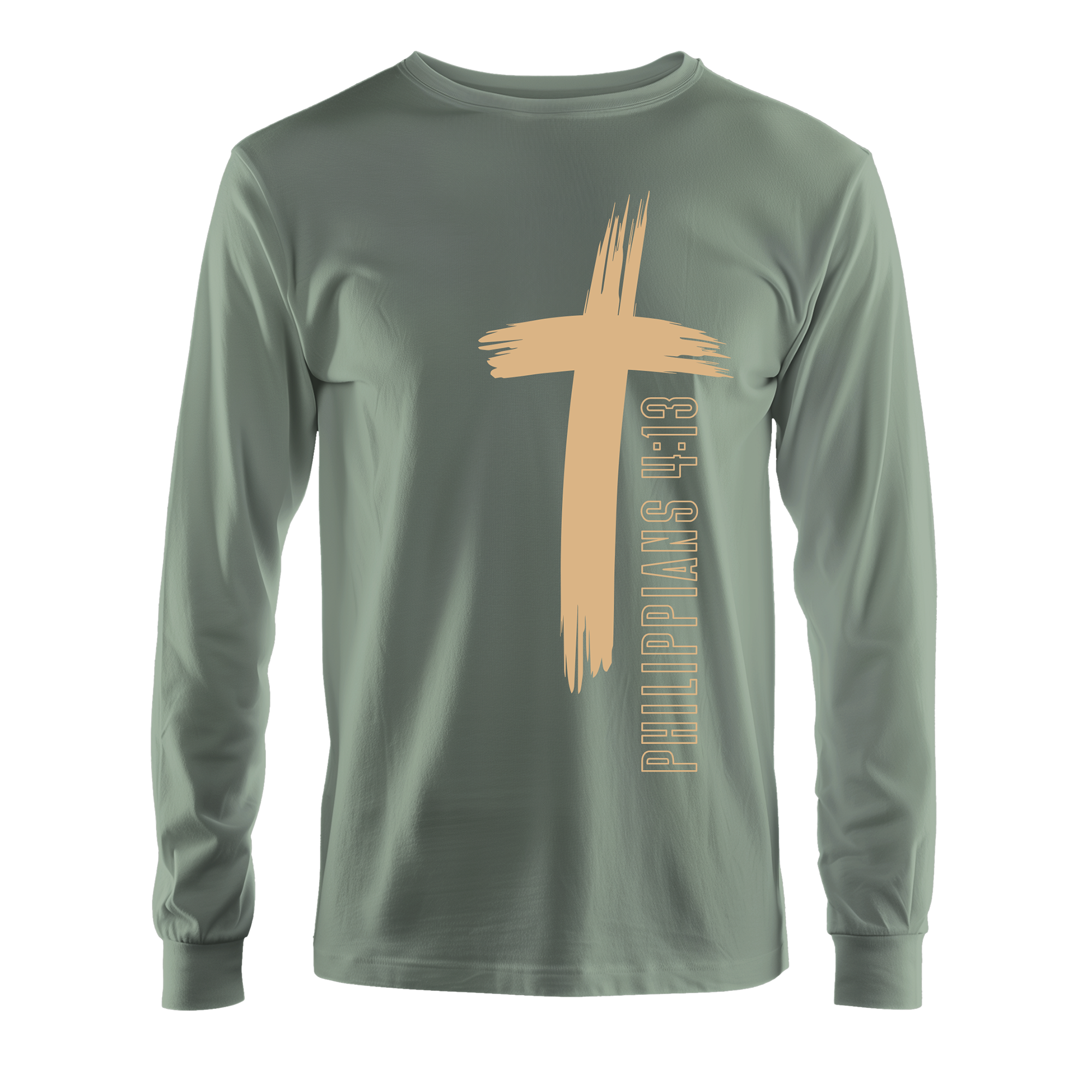 Philippians 4:13 Inspirational Long Sleeve Shirt