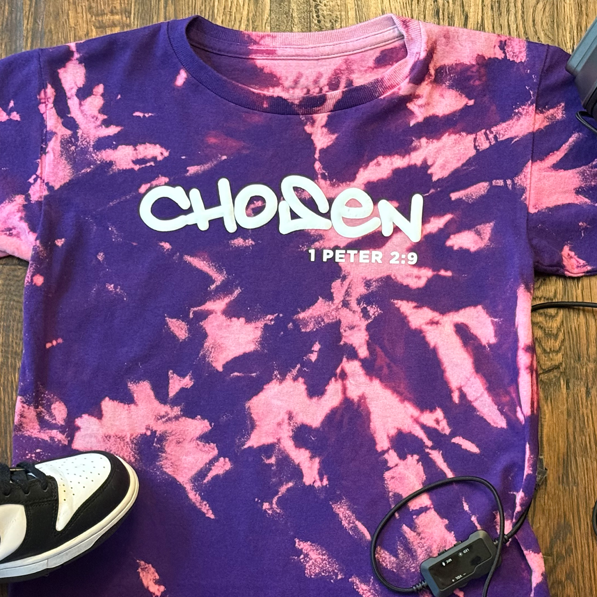Youth Purple Bleached Chosen 1 Peter 2:9