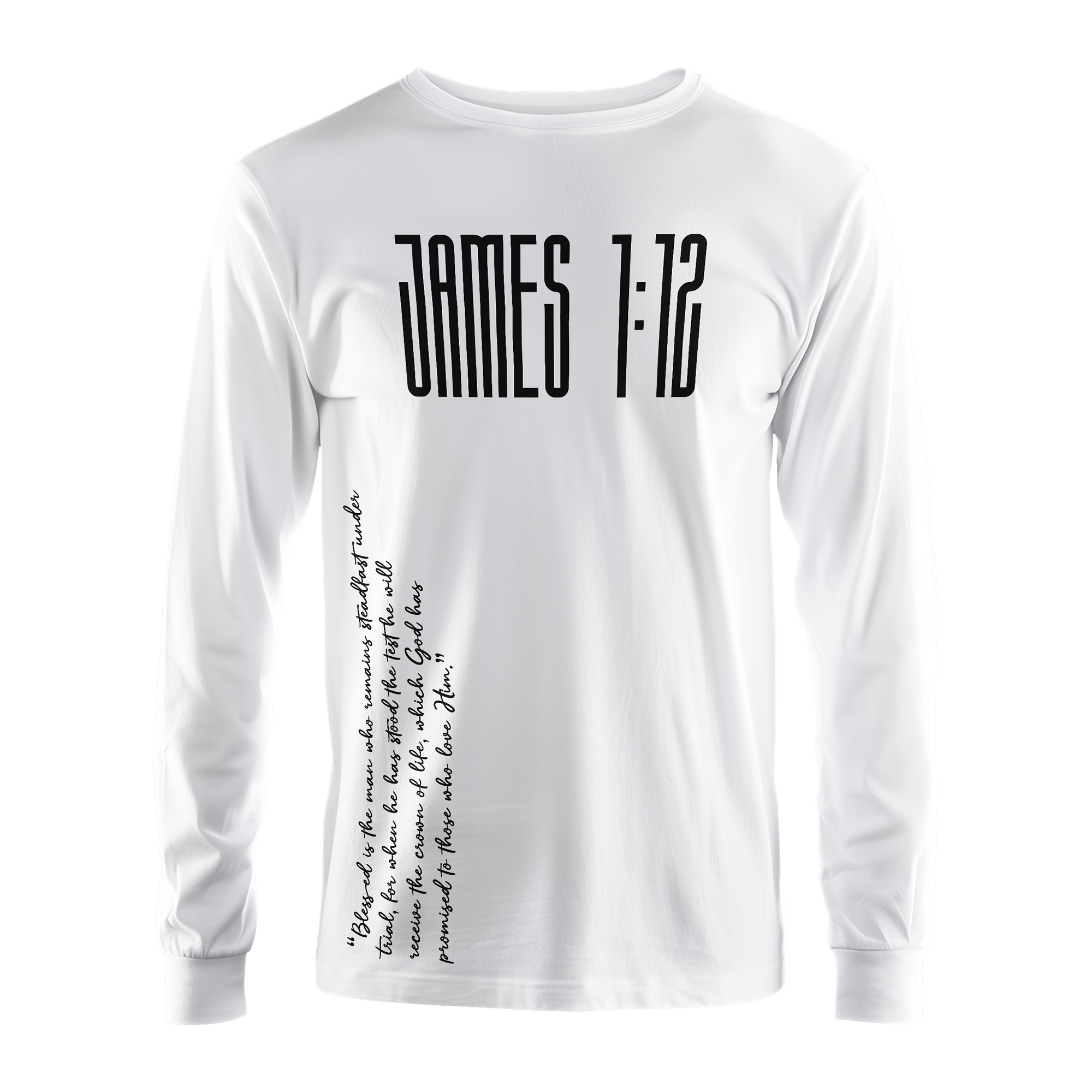 James 1:12 Inspirational Long Sleeve Shirt