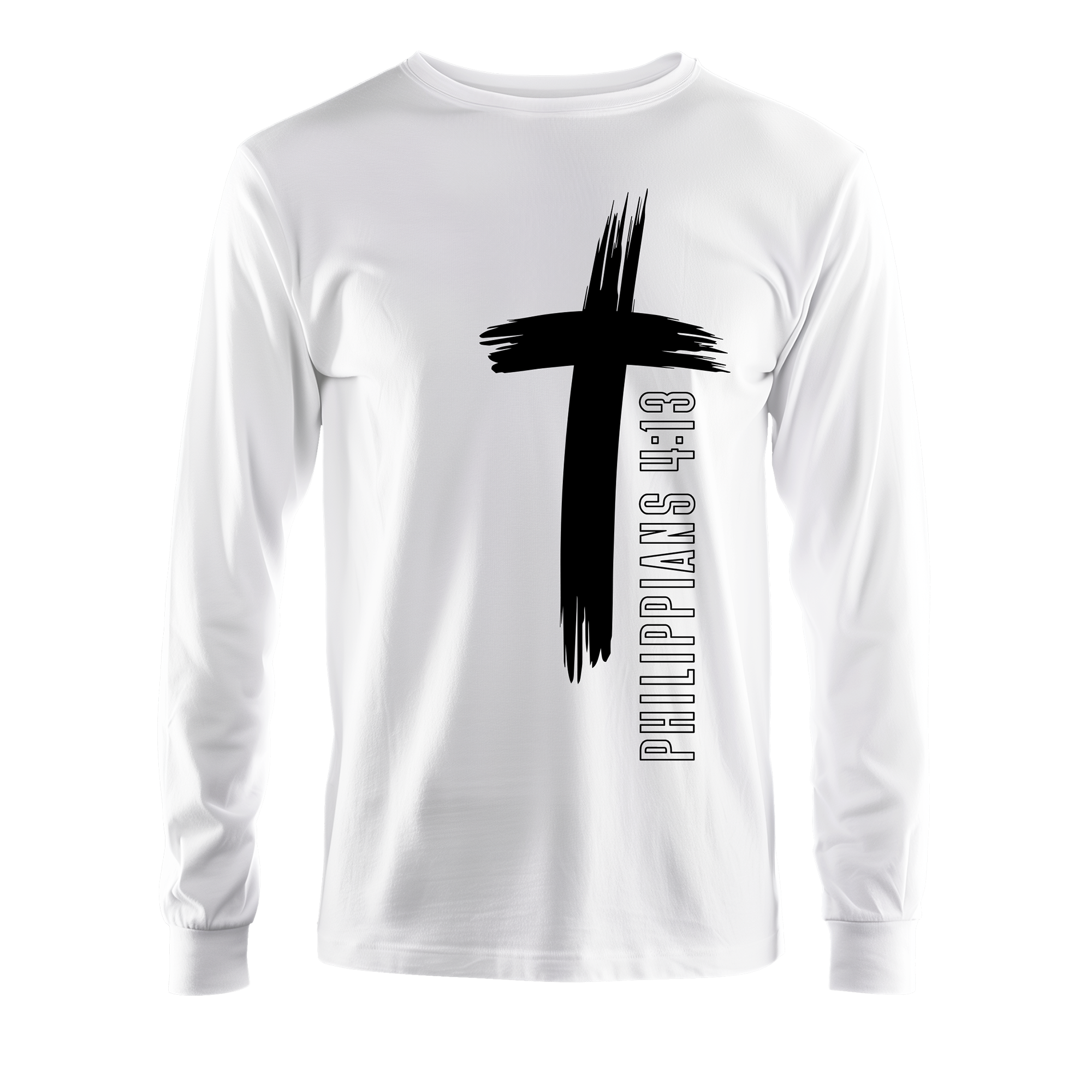 Philippians 4:13 Inspirational Long Sleeve Shirt