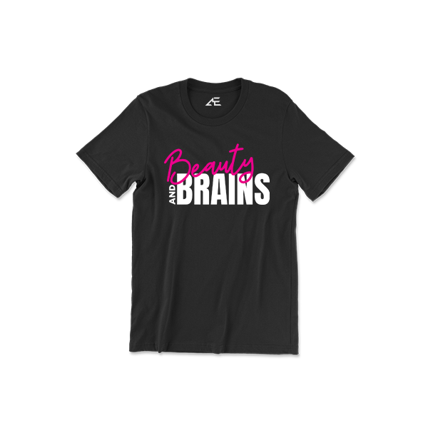 Toddler Girl's Beauty and Brains Shirt