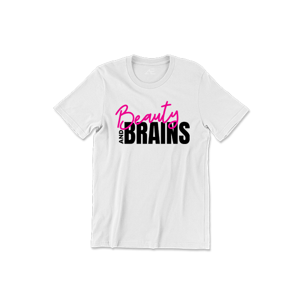 Toddler Girl's Beauty and Brains Shirt