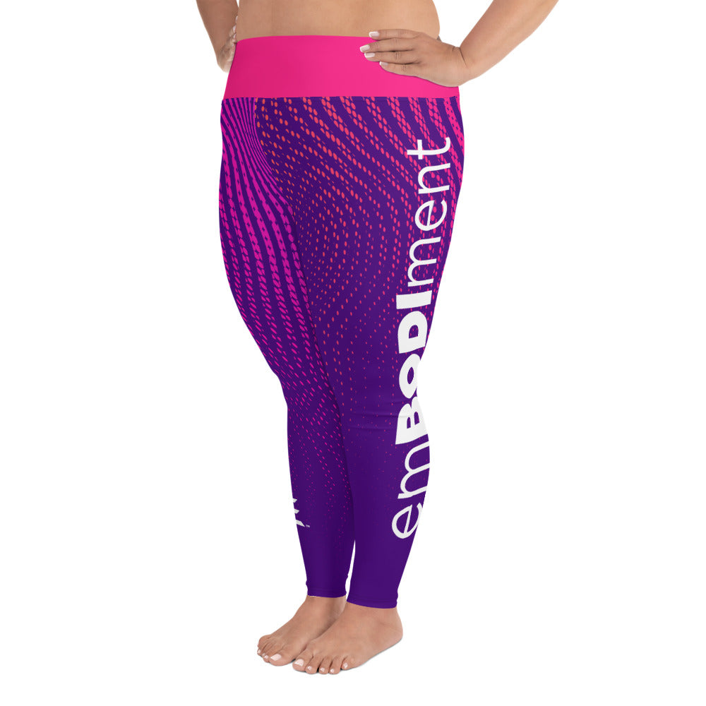 AE Purple Flare Plus Size Leggings