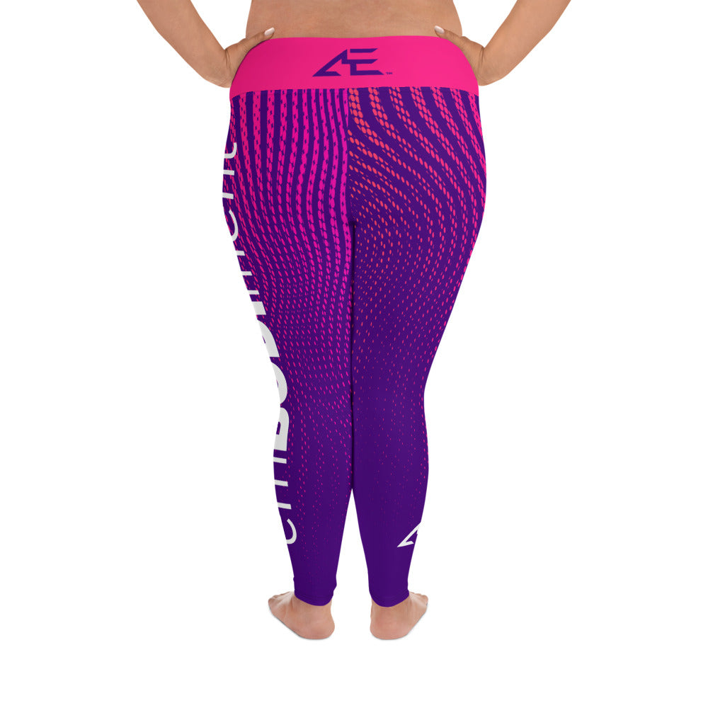 AE Purple Flare Plus Size Leggings
