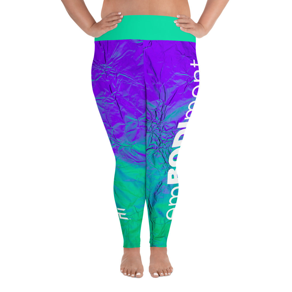 Purple Wrap Plus Size Leggings