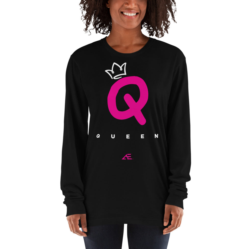 Queen Black Long sleeve t-shirt