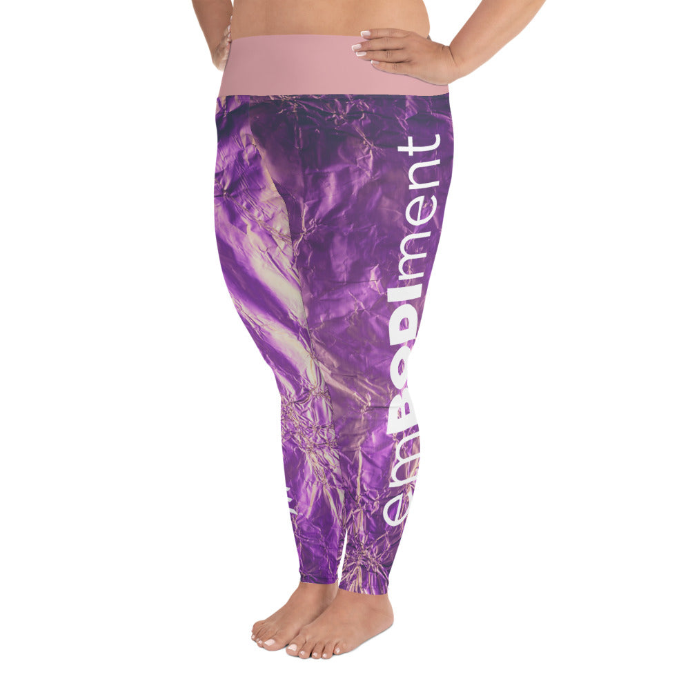 Pink Wrap Plus Size Leggings
