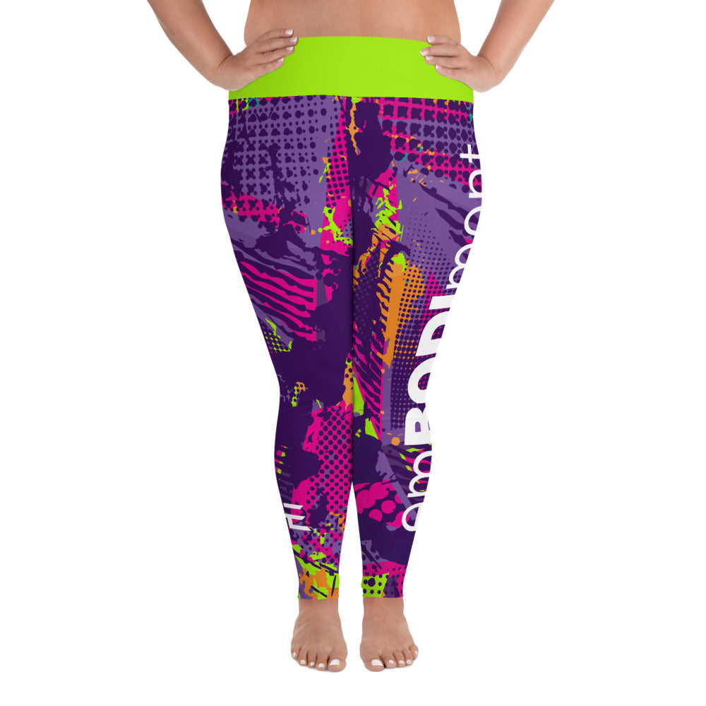 AE Graffiti Lime Plus Size Leggings