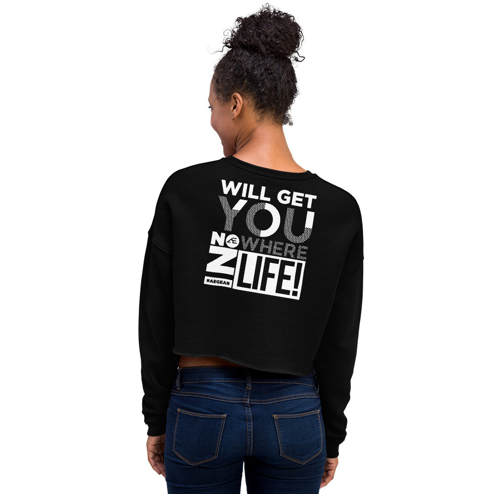 Whining Women's 2 Crop Sweatshirt