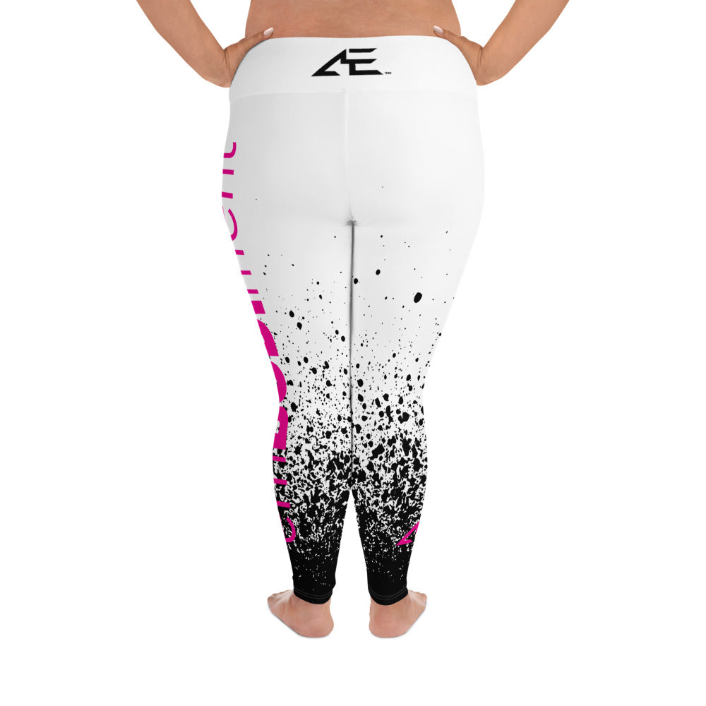 AE Black/Pink Plus Size Leggings