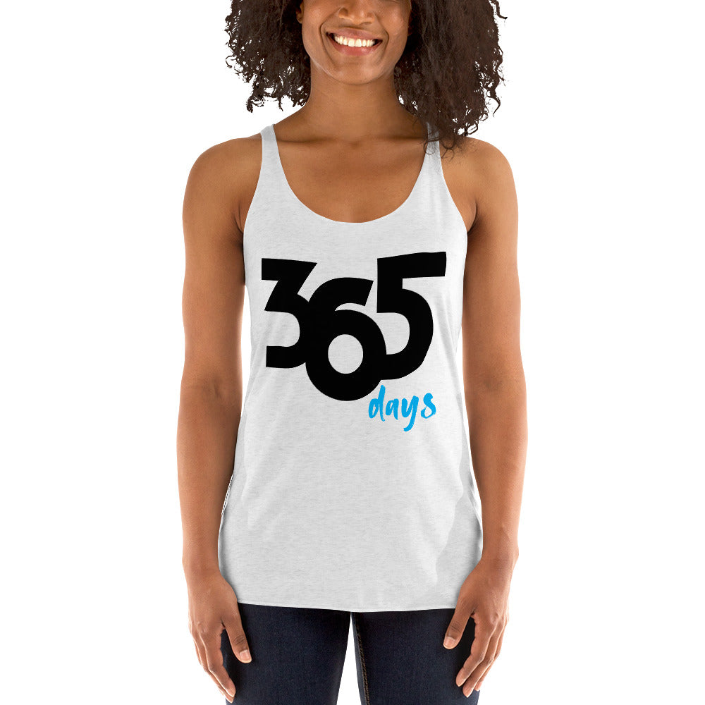 365 Days White Women's Racerback Tank