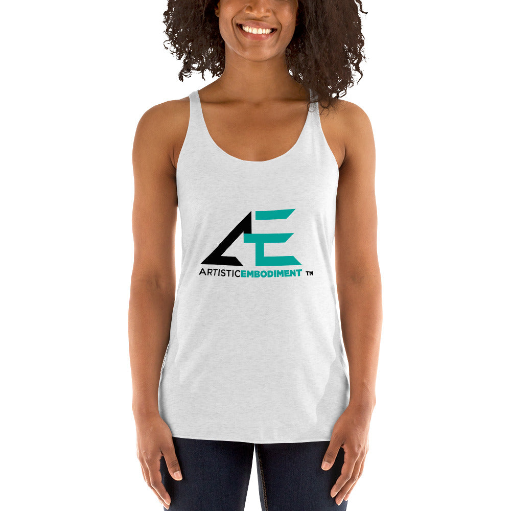 AE Women's White Racerback Tank
