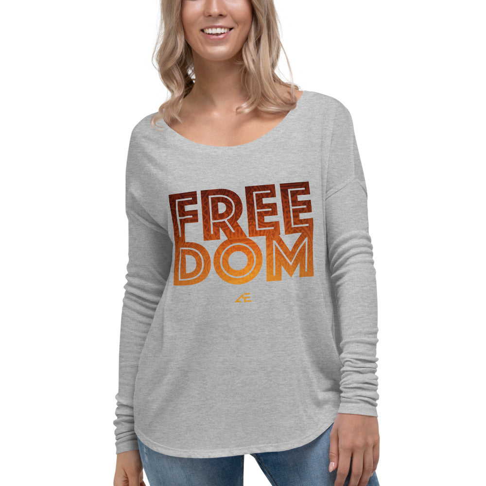 Freedom Women's Ladies' Long Sleeve Tee