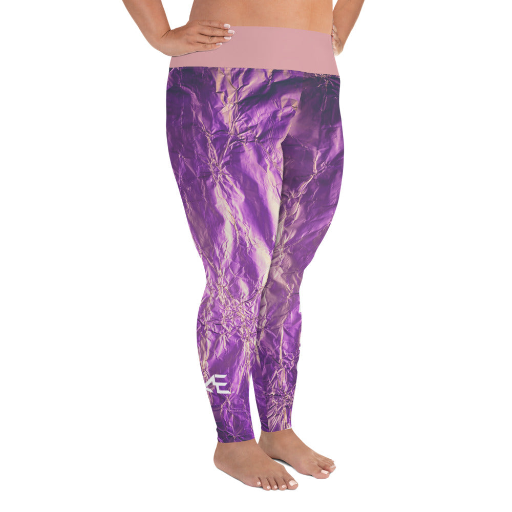 Pink Wrap Plus Size Leggings