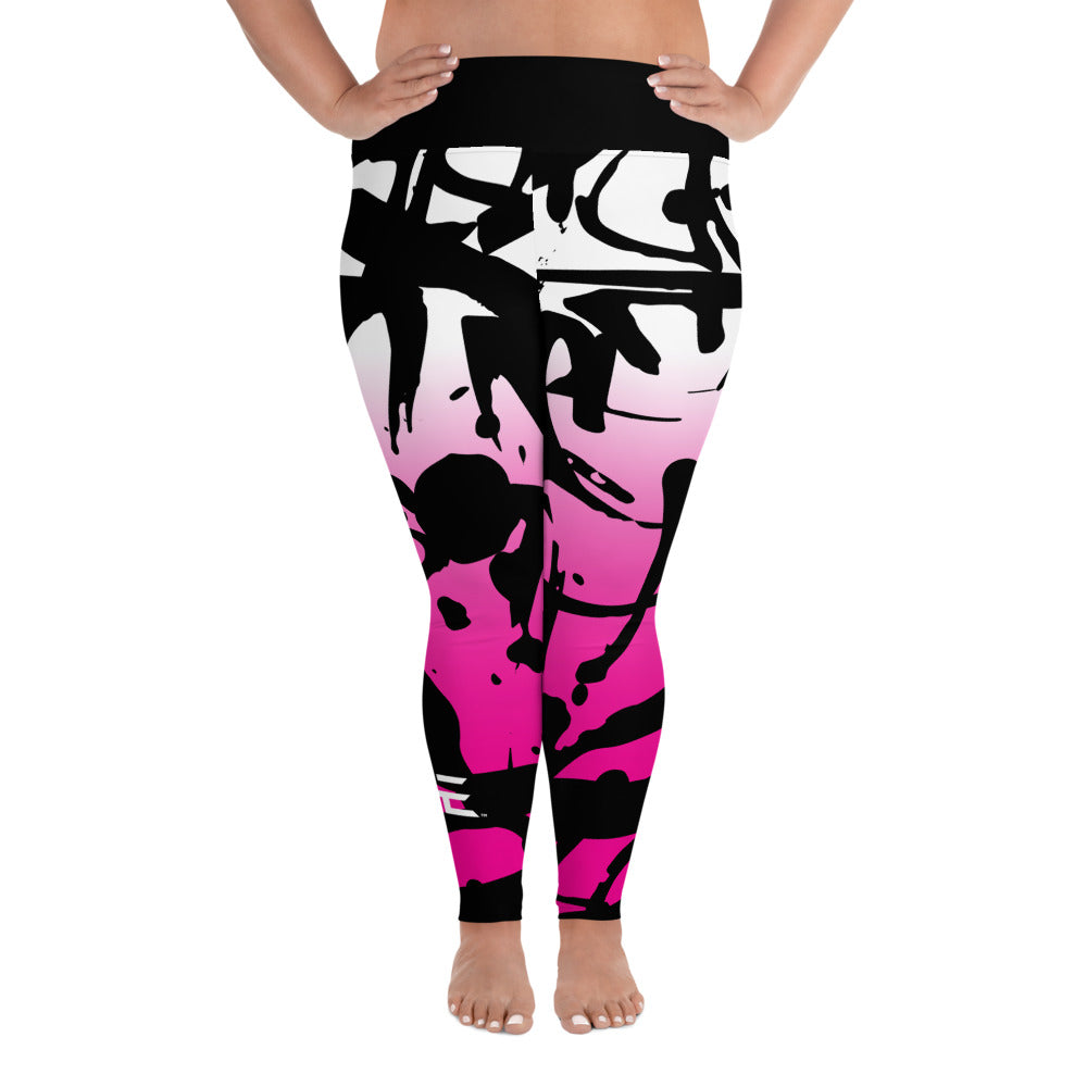 AE Pink Graffiti Plus Size Leggings