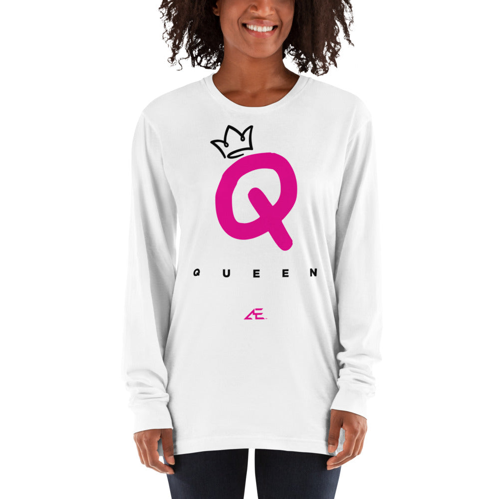 Queen White Long sleeve t-shirt