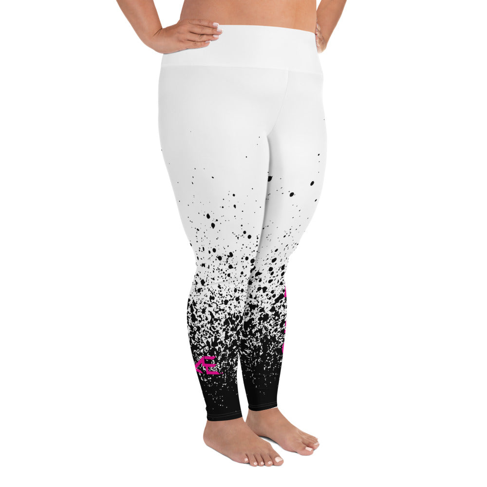 AE Black/Pink Plus Size Leggings