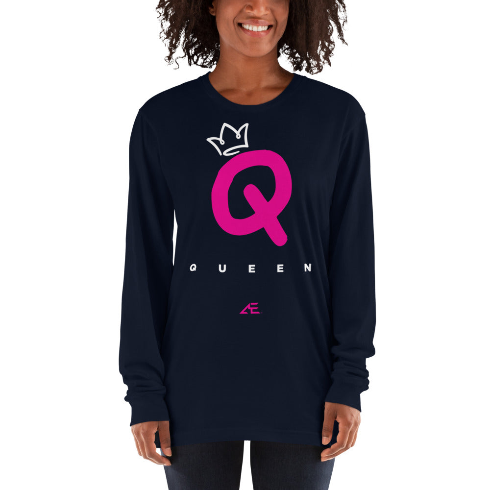 Queen Black Long sleeve t-shirt