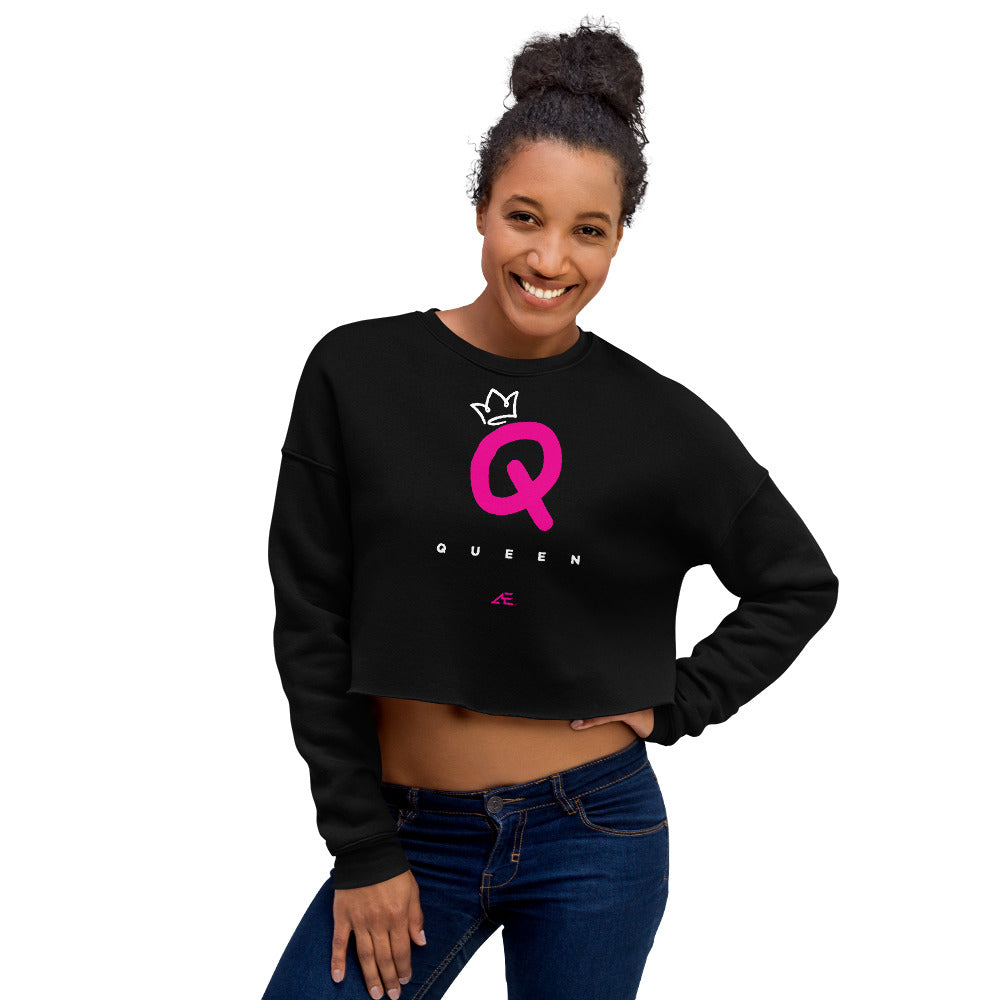 Queen Black Crop 2 Sweatshirt