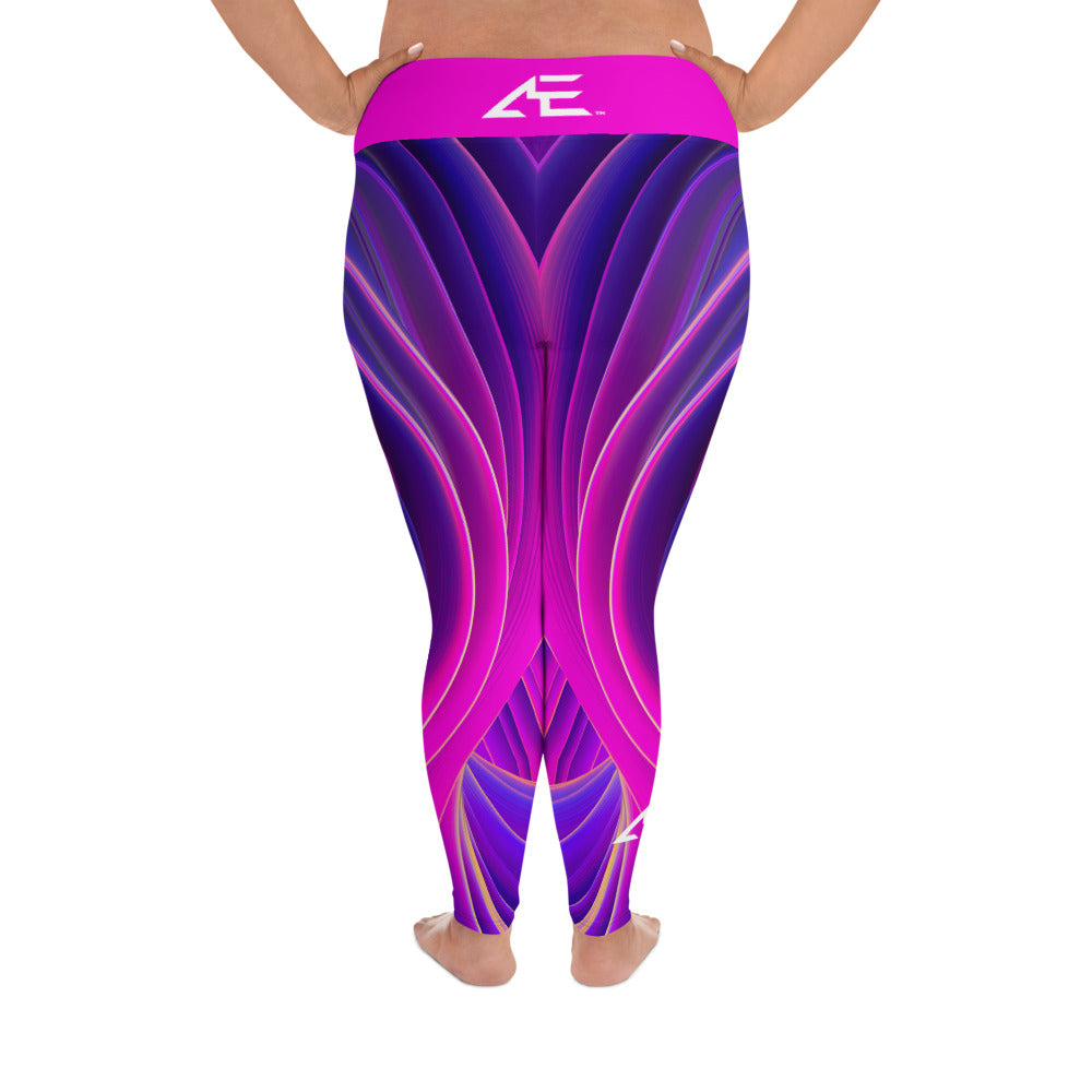 Pink Wave Plus Size Leggings