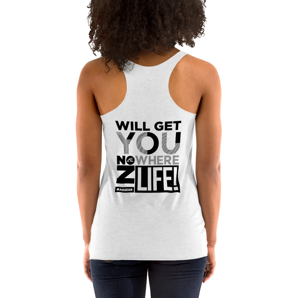 Whining White Women's Racerback Tank