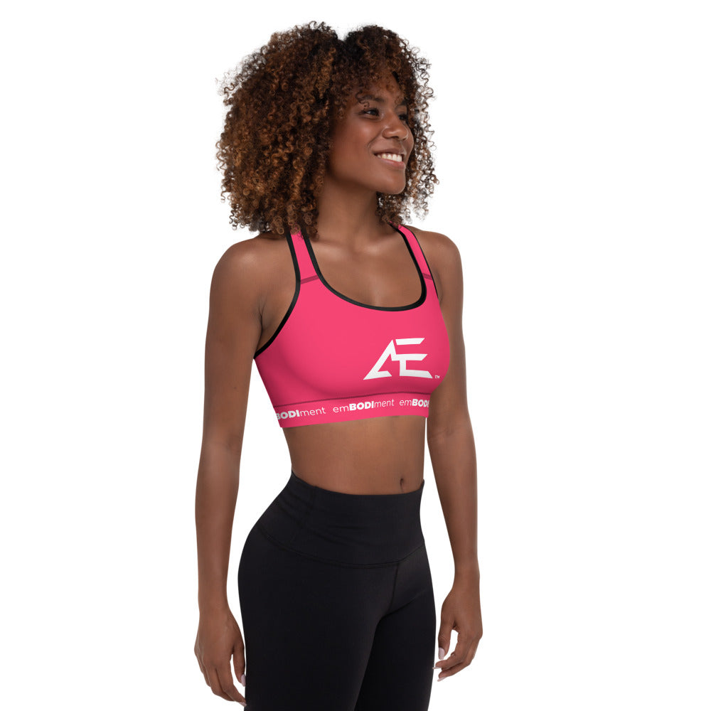 AE Hot Pink Padded Sports Bra