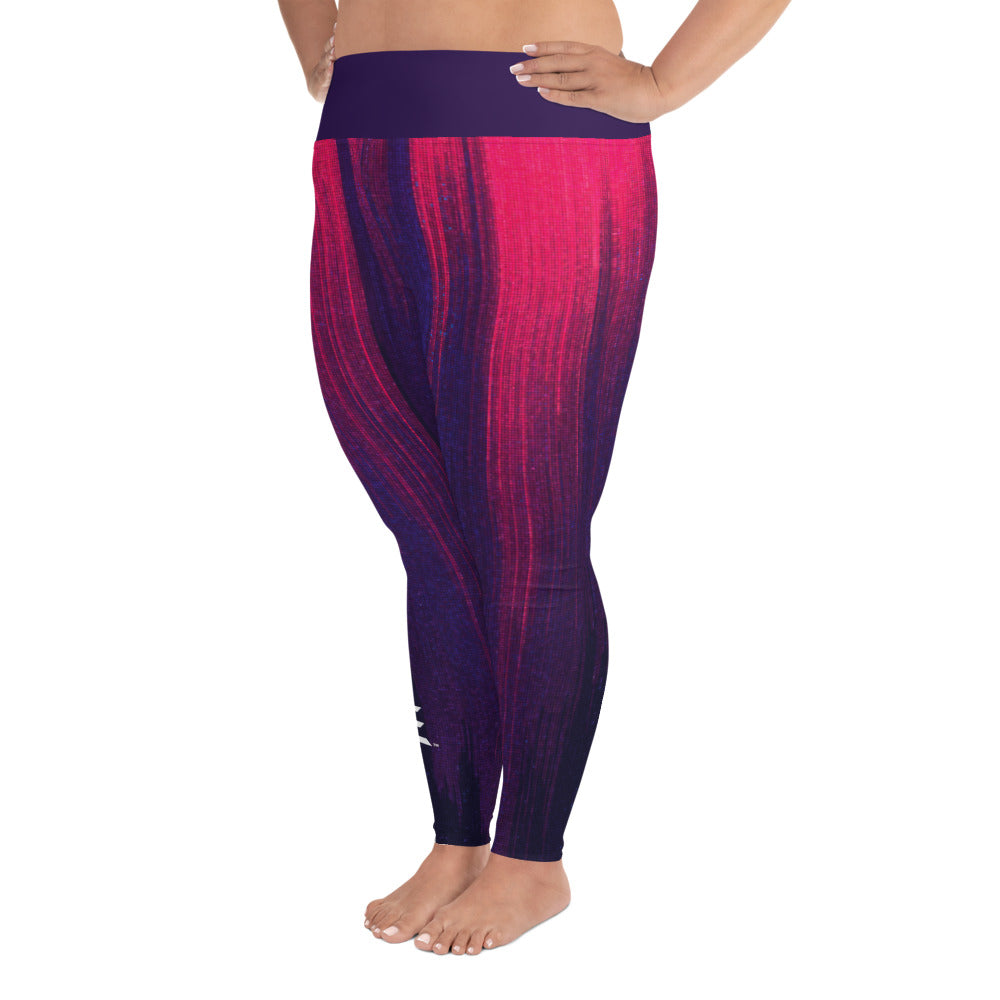 Pink Streak Plus Size Leggings
