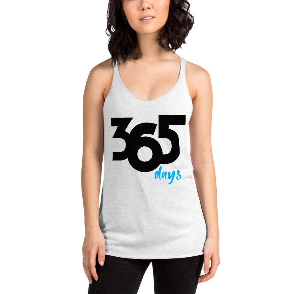 365 Days 2 Women's White Racerback Tank