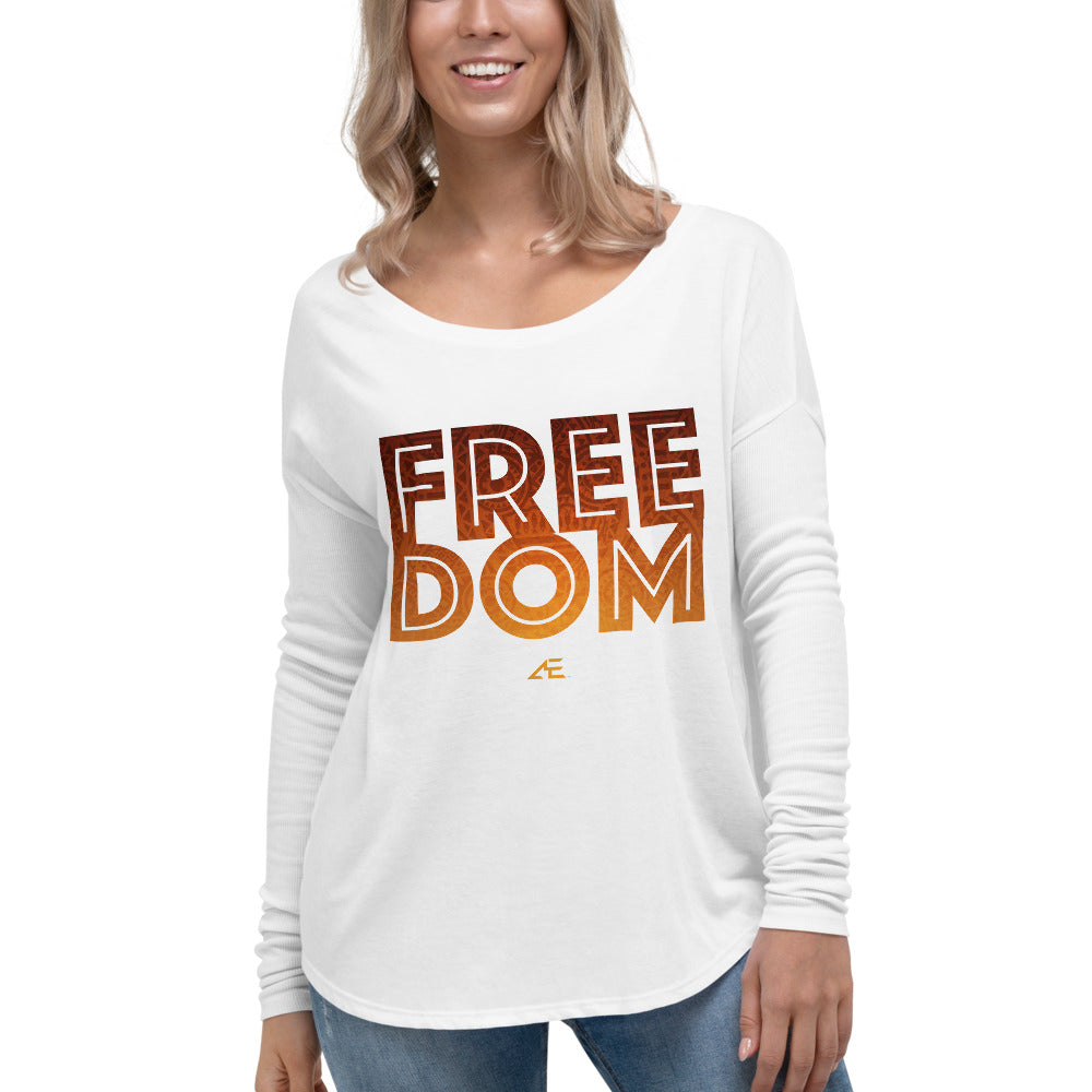 Freedom Women's White Ladies' Long Sleeve Tee