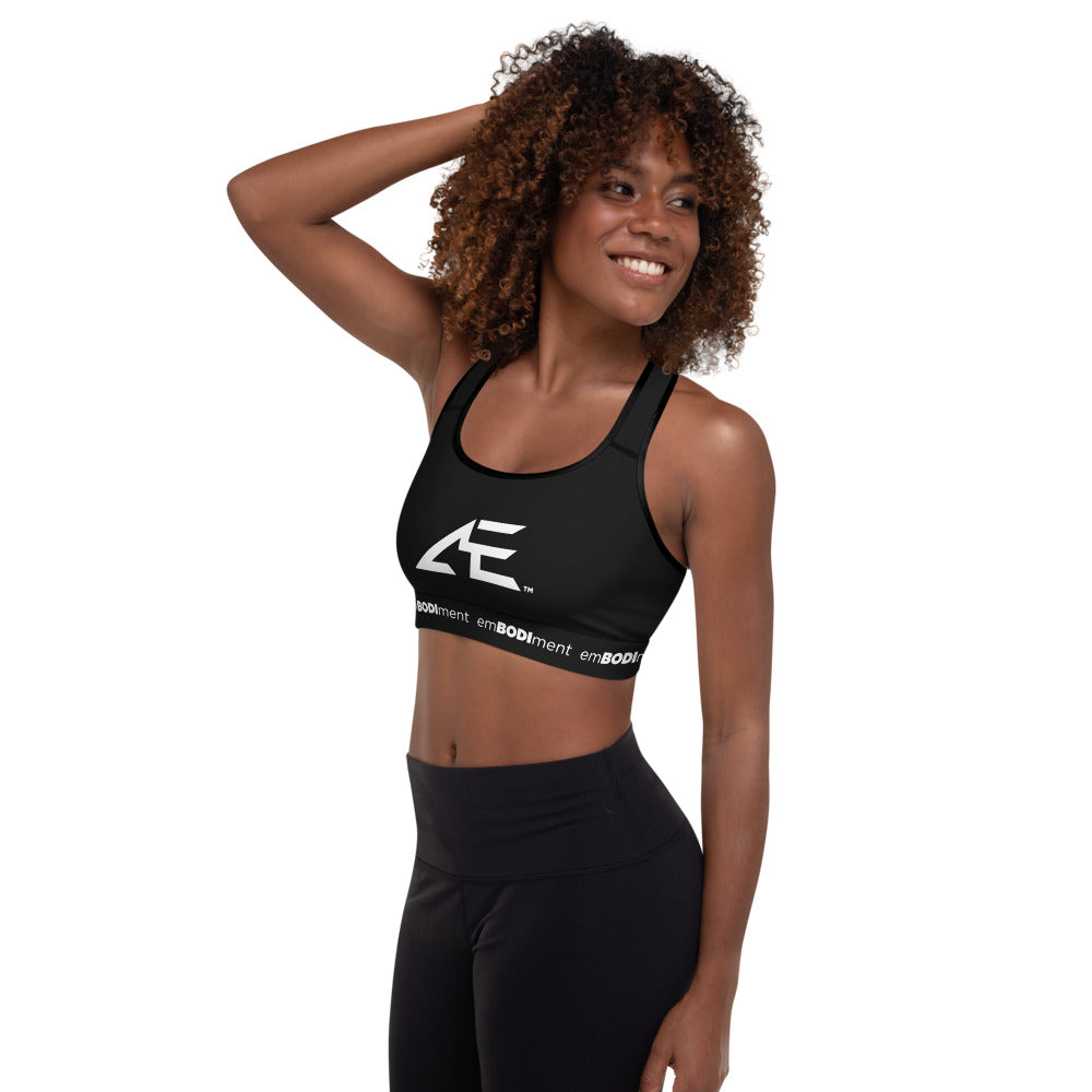 AE Black Padded Sports Bra
