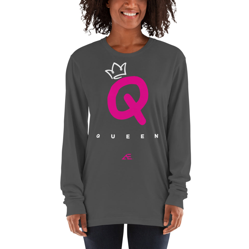 Queen Black Long sleeve t-shirt