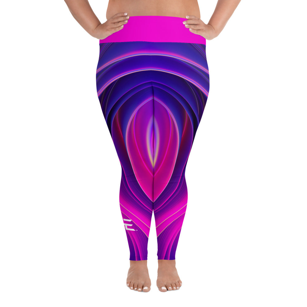 Pink Wave Plus Size Leggings