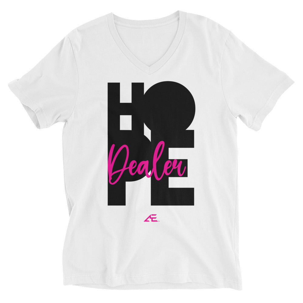Hope Dealer 2 White Short Sleeve V-Neck T-Shirt