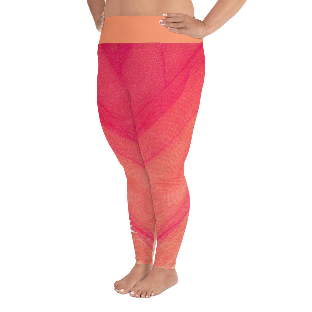 Soft Peach Plus Size Leggings