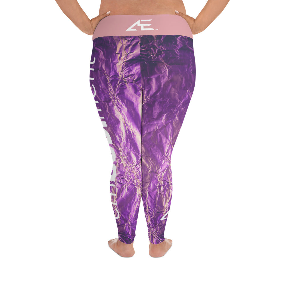 Pink Wrap Plus Size Leggings