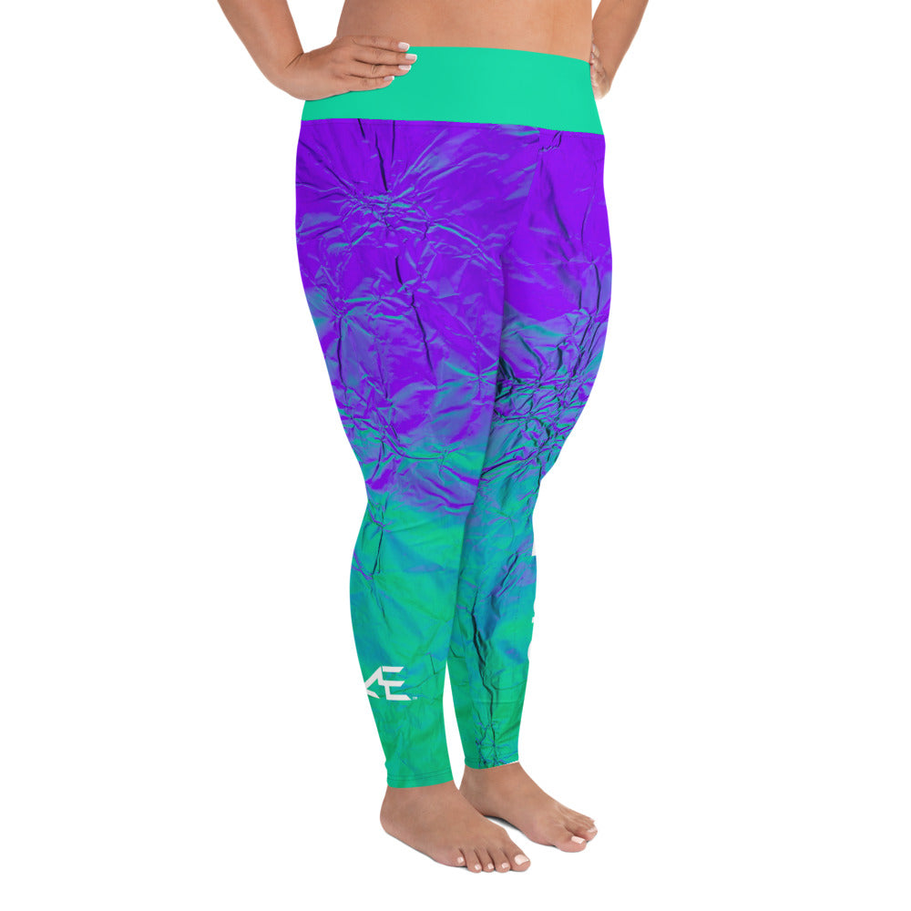 Purple Wrap Plus Size Leggings