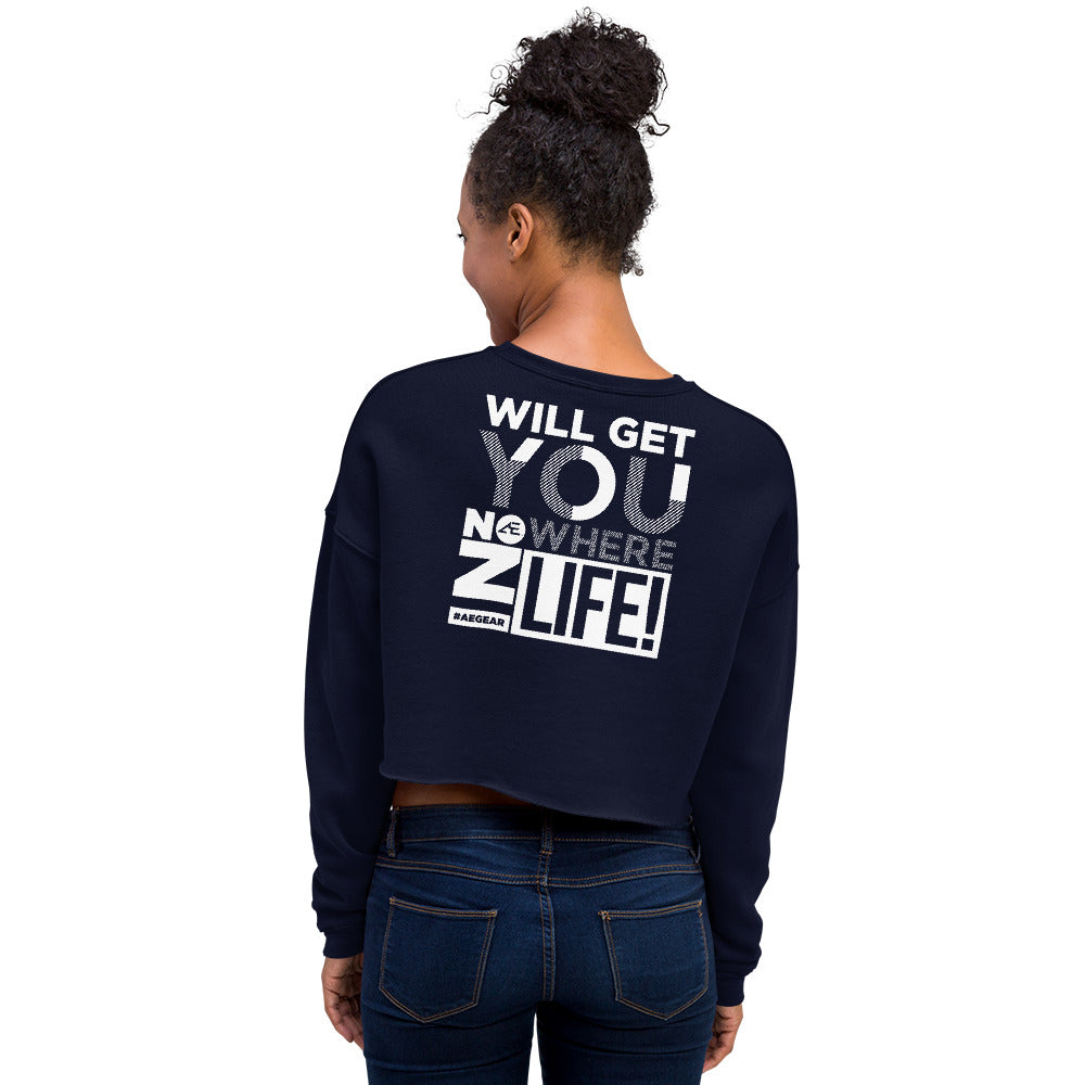 Whining Women's 2 Crop Sweatshirt