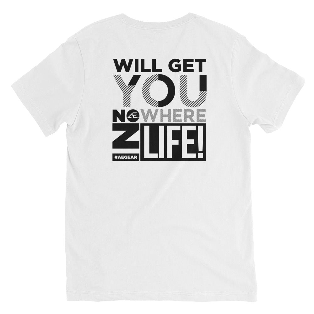 Whining White Men's Short Sleeve V-Neck T-Shirt