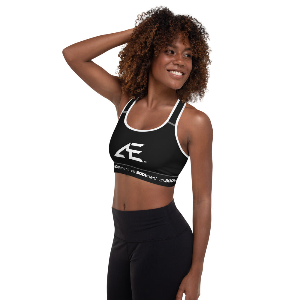 AE Black Padded Sports Bra