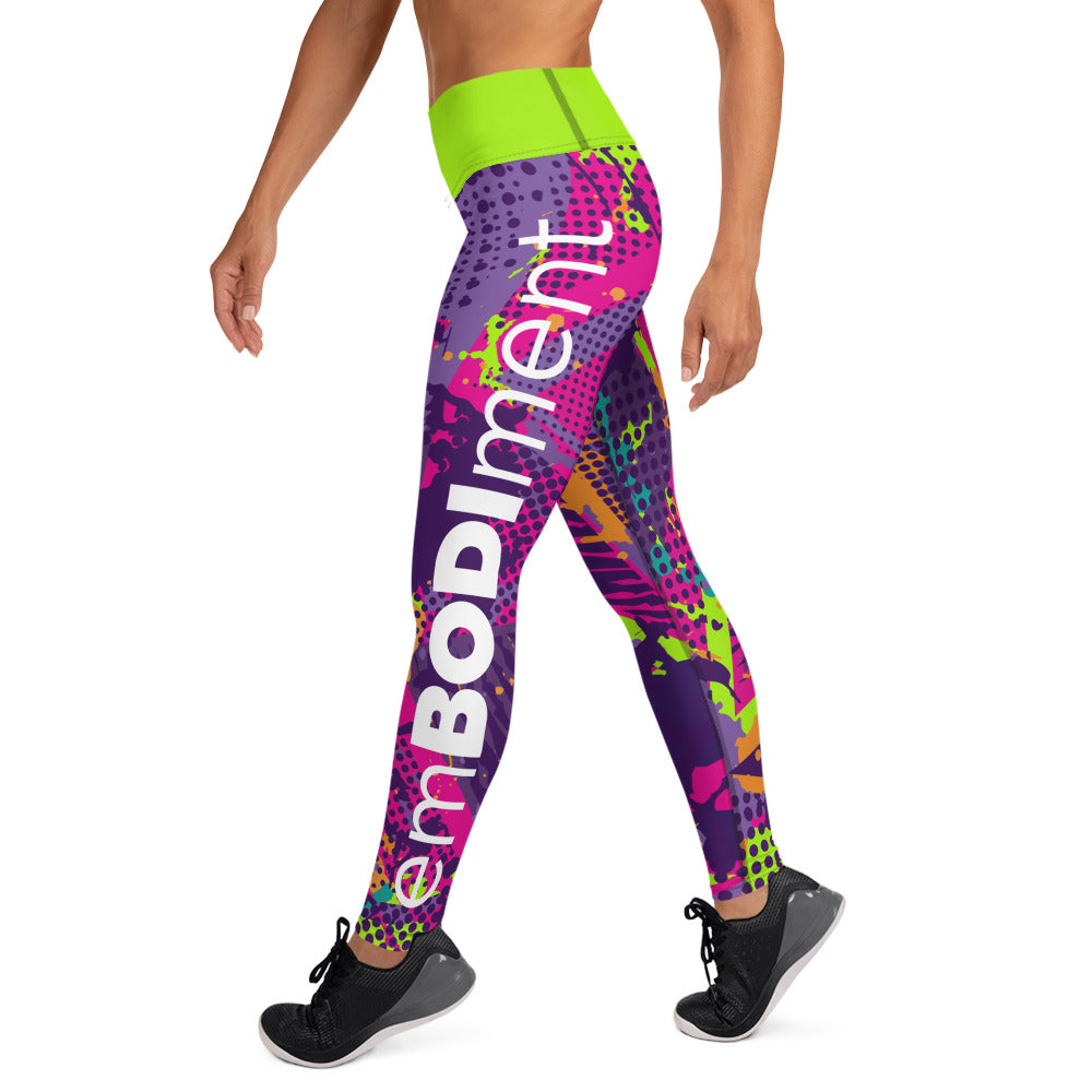 AE Graffiti Lime Yoga Leggings