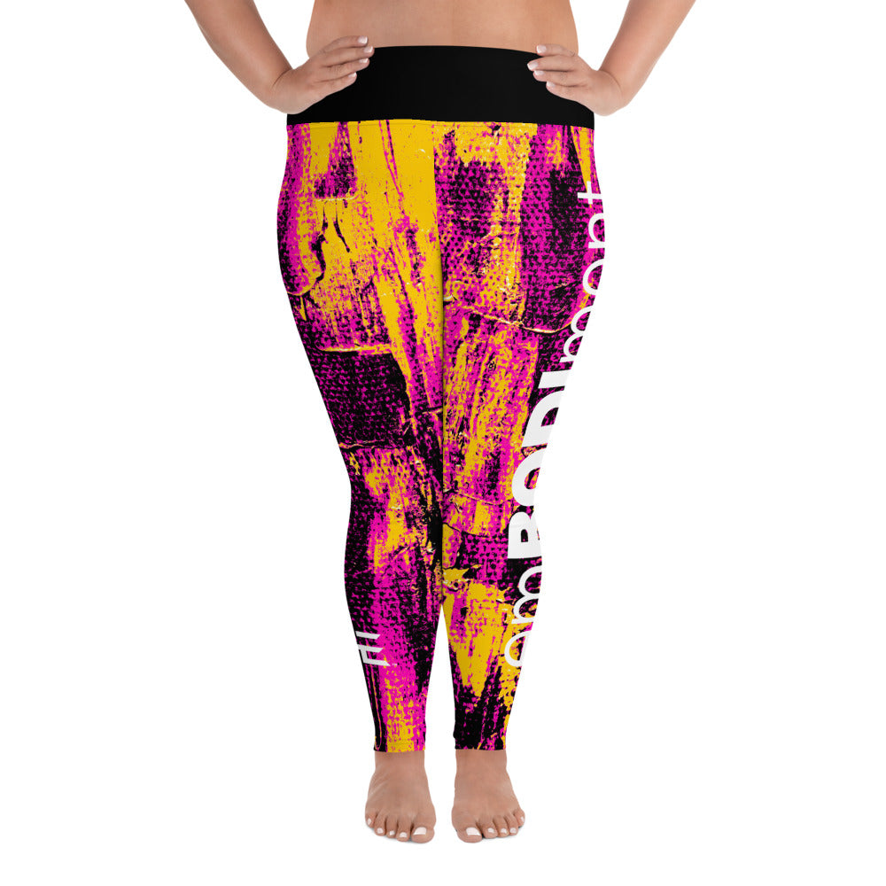 AE Yellow Graffiti Plus Size Leggings