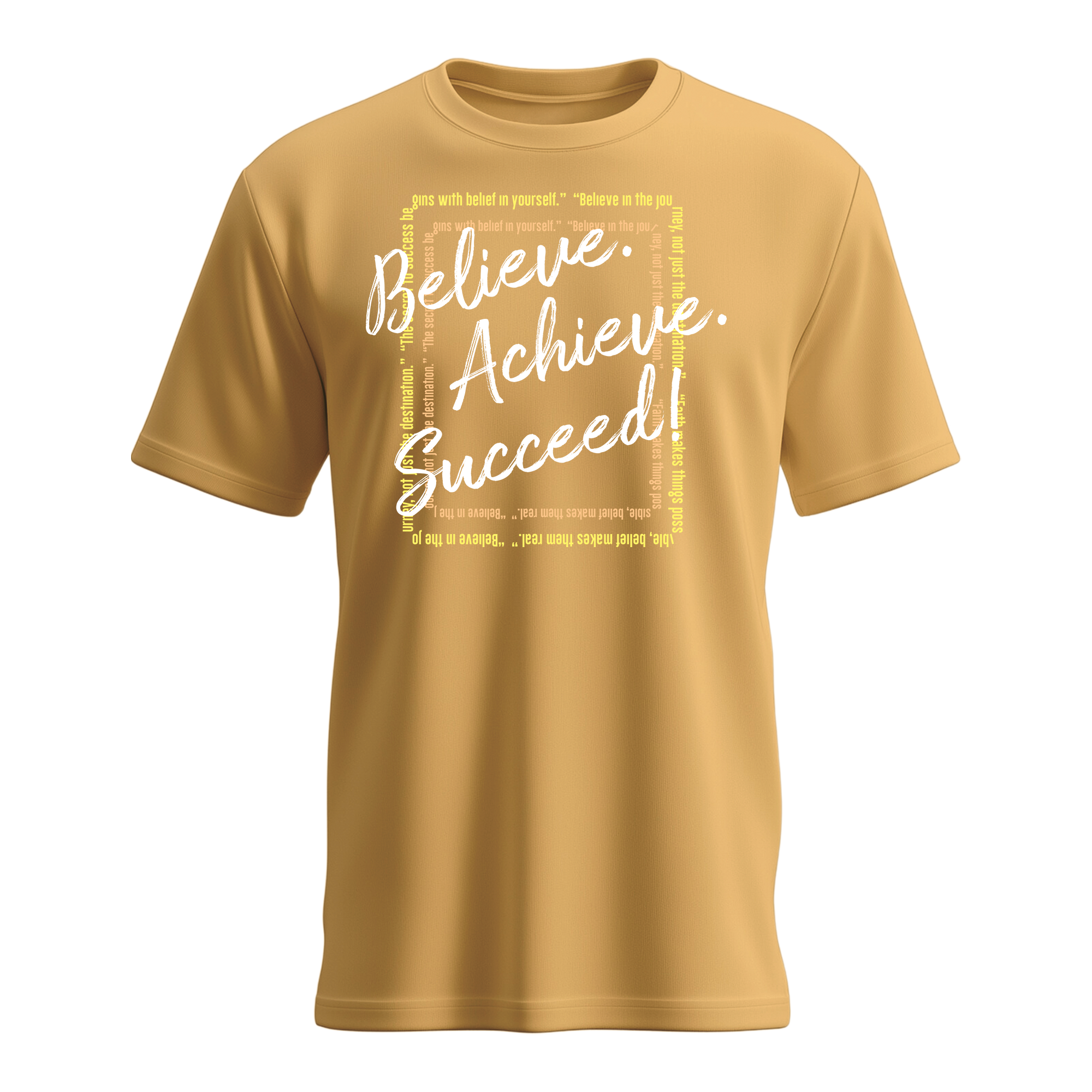 Women's Believe. Achieve, Succeed T-shirts