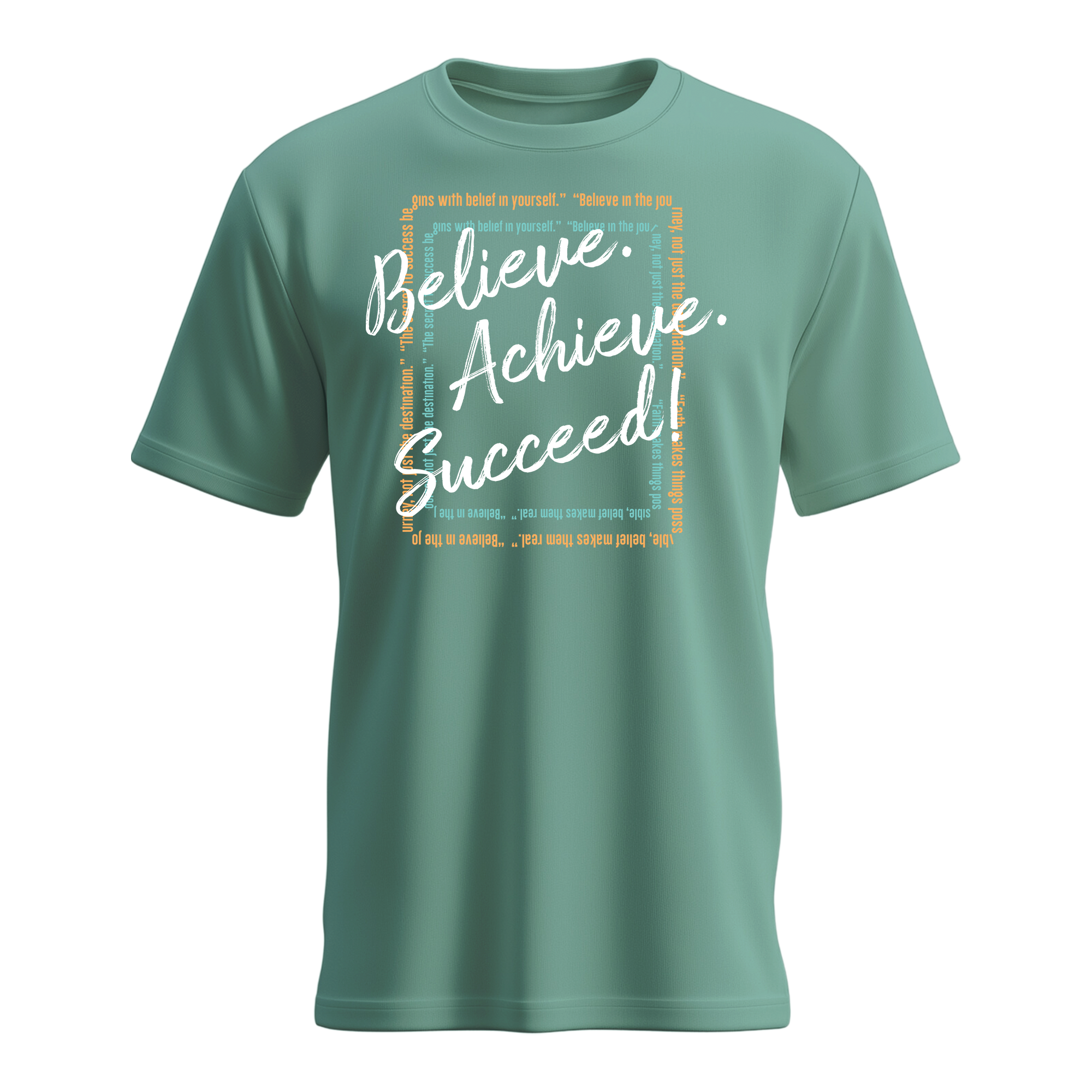 Women's Believe. Achieve, Succeed T-shirts