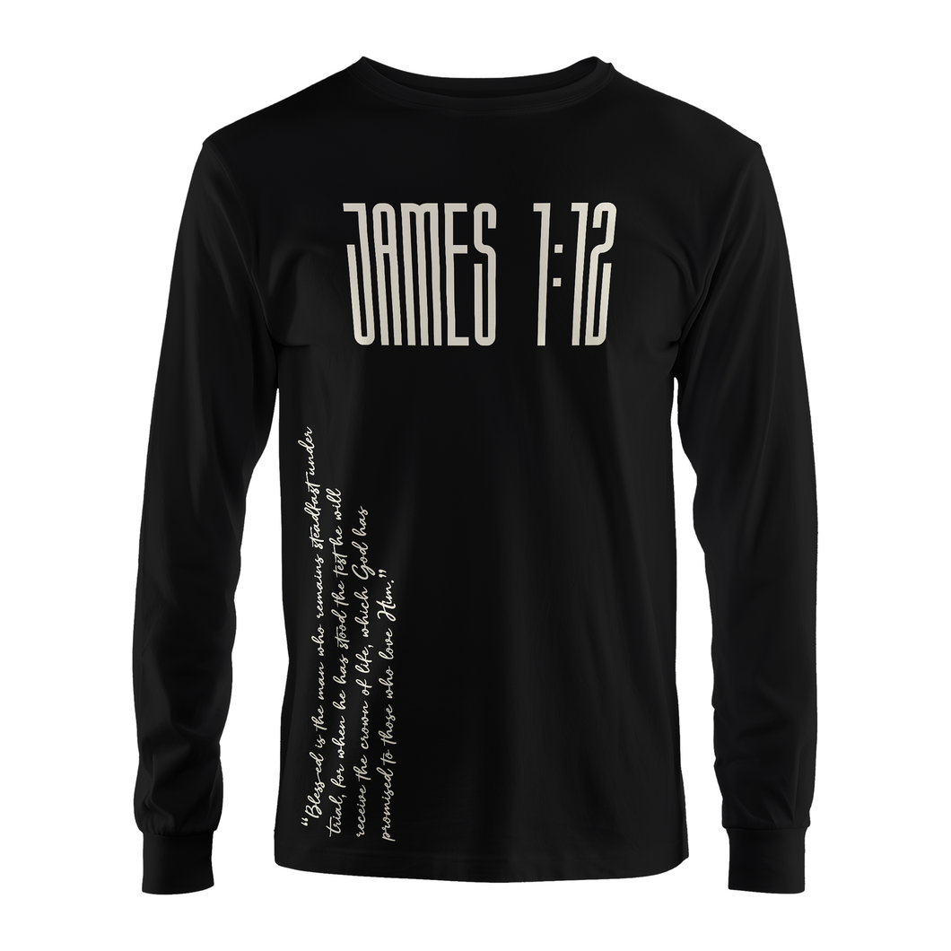 James 1:12 Inspirational Long Sleeve Shirt