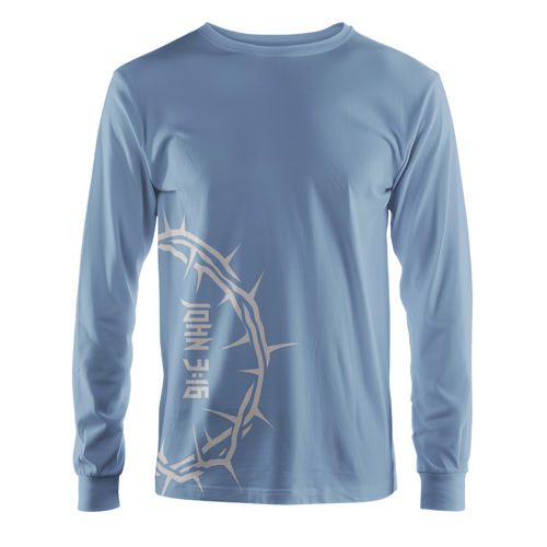 John 3:16 Inspirational Long Sleeve Shirt