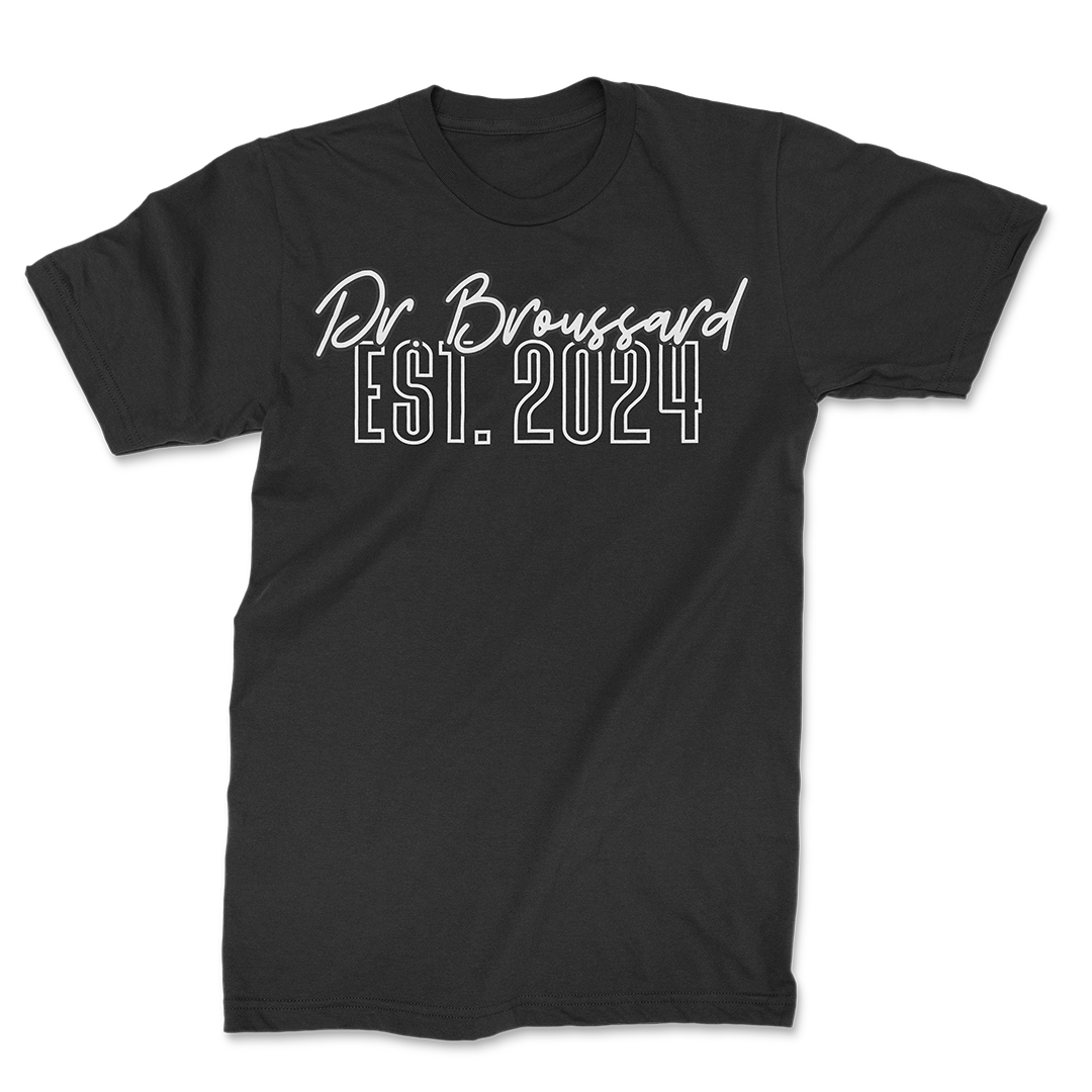 Black Doc Grad Personalized T-shirt