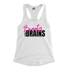 Load image into Gallery viewer, Women&#39;s Beauty and Brains Racerback Shirt